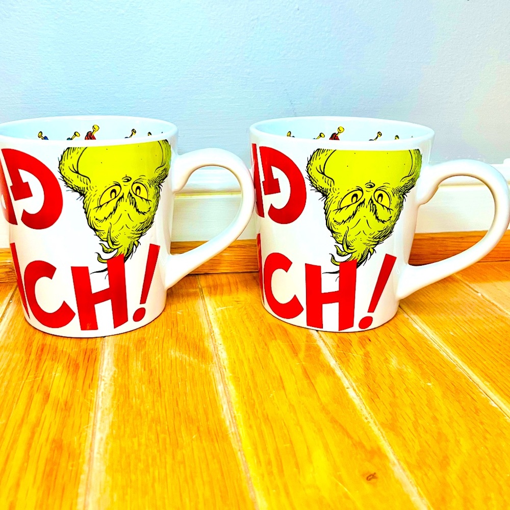 The Grinch that stole Christmas set of mugs